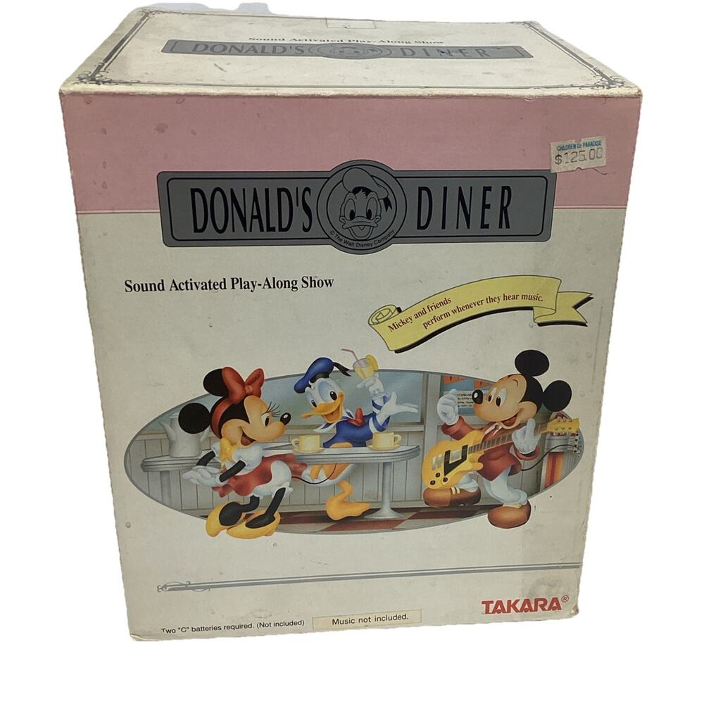 Takara Japan Disney Donalds Diner Animated Show Rock & Roll - Sound Activated